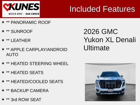 Used 2026 GMC Yukon XL Denali Ultimate AWD/4WD image 2