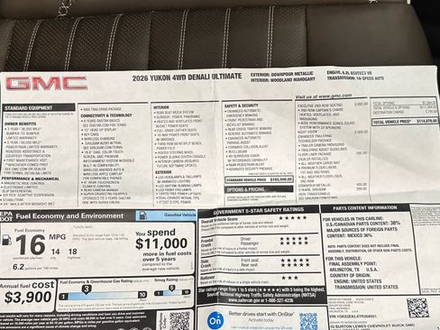 Used 2026 GMC Yukon Denali Ultimate AWD/4WD image 45