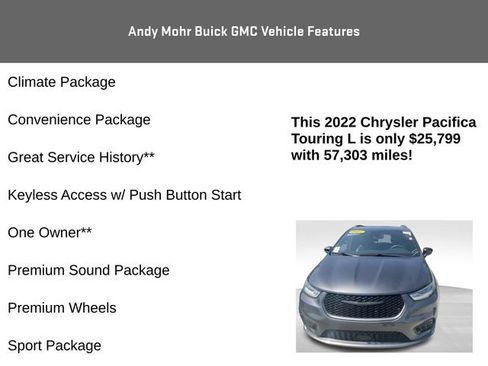 Used 2022 Chrysler Pacifica Touring-L w/ S Appearance Package AWD/4WD image 8