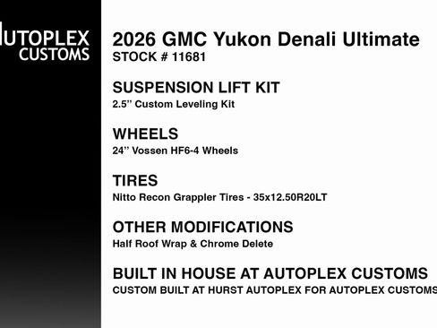 Used 2026 GMC Yukon Denali Ultimate w/ LPO, Floor Liner Package image 2