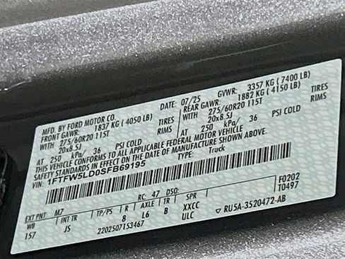 New 2025 Ford F150 Lariat w/ Equipment Group 502A High image 33