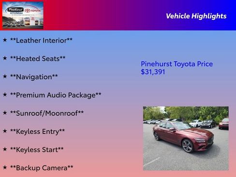 Used 2025 Genesis G70 2.5T w/ Sport Prestige Package AWD/4WD image 31