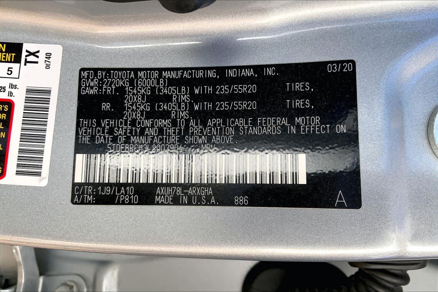 Used 2020 Toyota Highlander Platinum AWD/4WD image 91