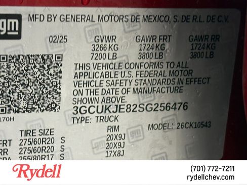 Used 2025 Chevrolet Silverado 1500 High Country w/ Z71 Off-Road Package image 22