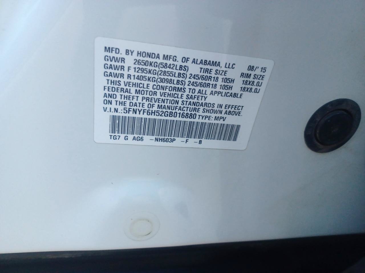 Used 2016 Honda Pilot EX-L image 30
