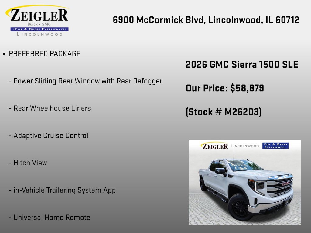 New 2026 GMC Sierra 1500 SLE w/ Preferred Package AWD/4WD image 12