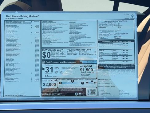 New 2026 BMW 330i Sedan w/ Premium Package image 26