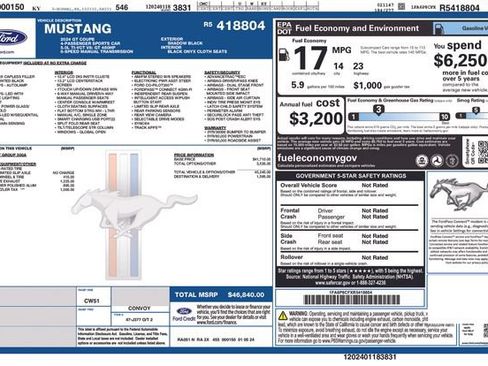 Certified 2024 Ford Mustang GT RWD image 22