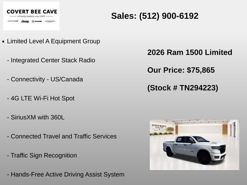New 2026 RAM 1500 Limited AWD/4WD image 19