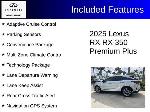 Used 2025 Lexus RX 350 Premium Plus w/ Convenience Package FWD image 3