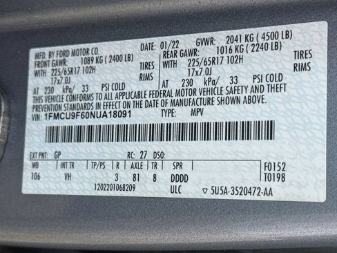 Used 2022 Ford Escape S AWD/4WD image 33