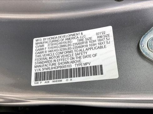 Certified 2023 Honda Odyssey EX-L image 33