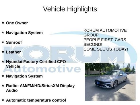 Certified 2024 Hyundai Elantra Limited FWD image 4