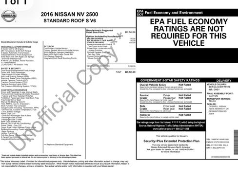 Used 2016 Nissan NV 2500 S w/ Power Package RWD image 20