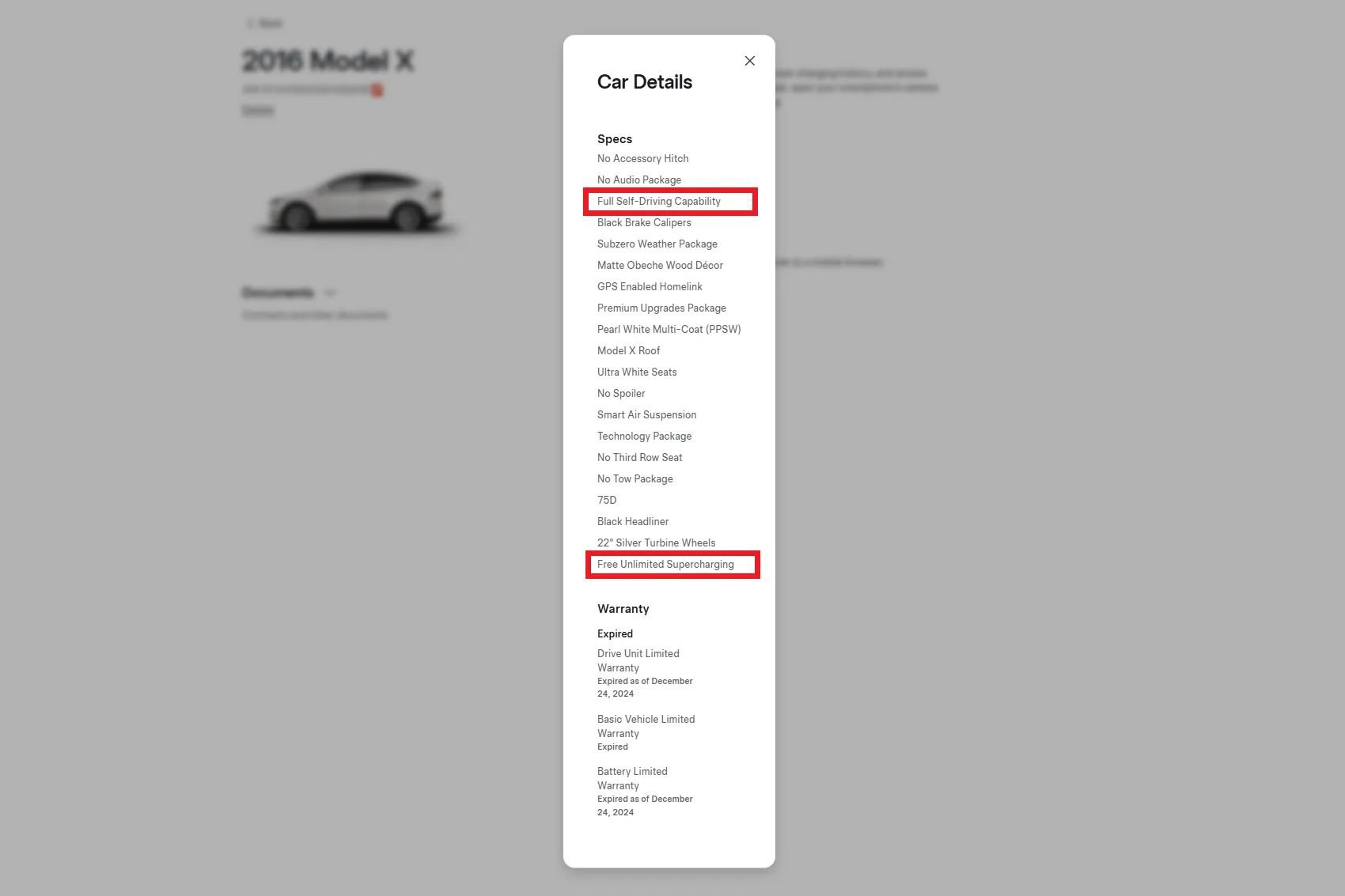 Used 2016 Tesla Model X 75D AWD/4WD image 2
