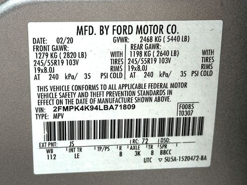 Used 2020 Ford Edge Titanium AWD/4WD image 30