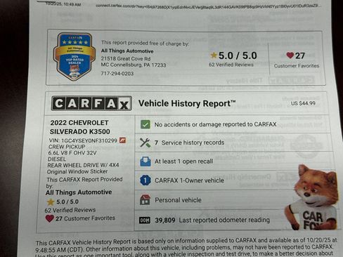 Used 2022 Chevrolet Silverado 3500 W/T w/ Gooseneck/5TH Wheel Package image 36