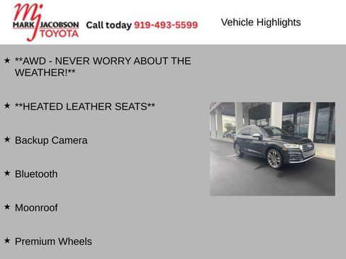 Used 2018 Audi SQ5 Prestige w/ Prestige Package AWD/4WD image 5