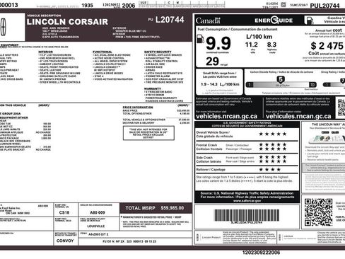 Used 2023 Lincoln Corsair Reserve w/ Jet Appearance Package image 3