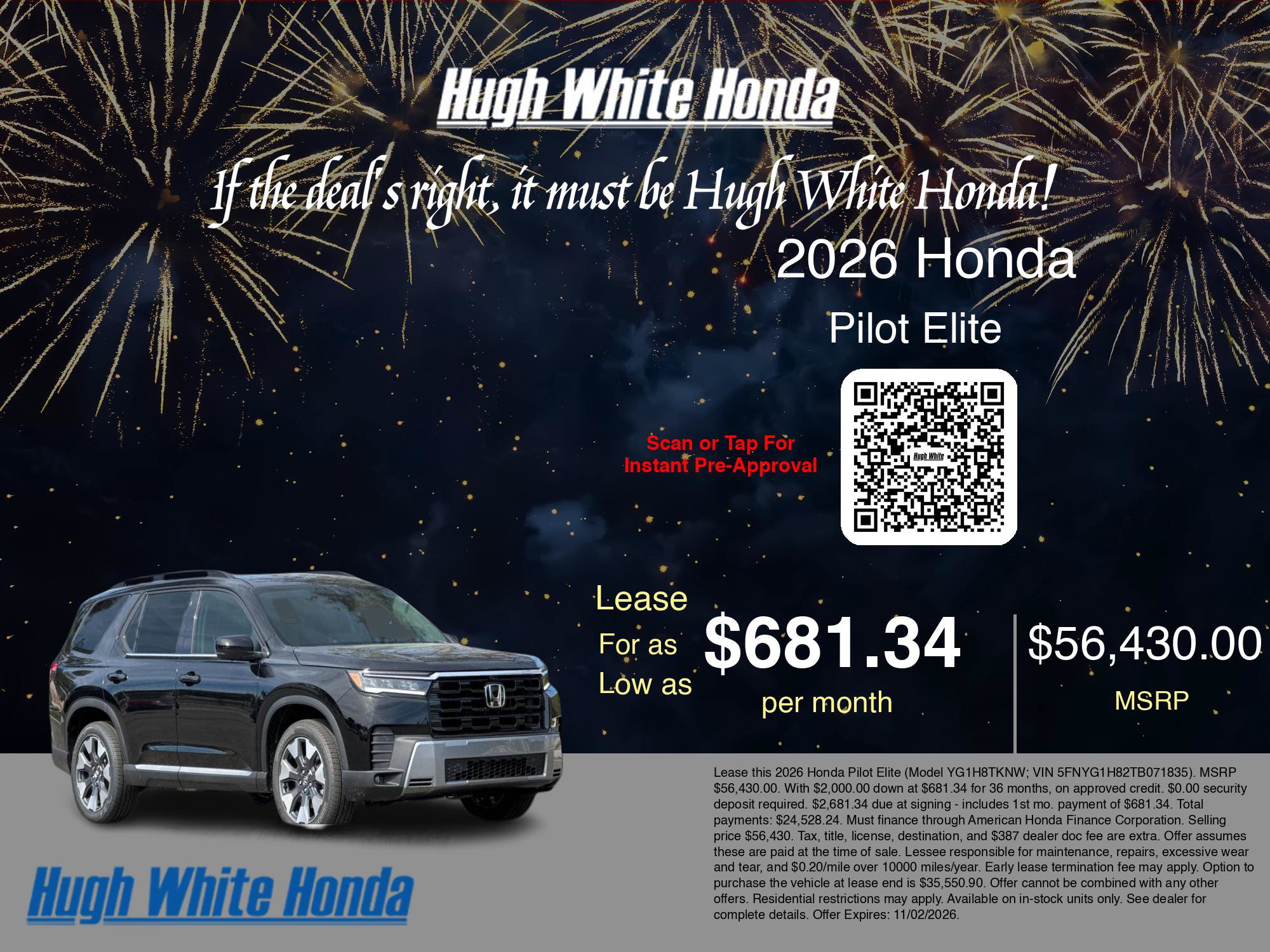 New 2026 Honda Pilot Elite image 5