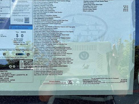 New 2025 Subaru Outback Premium image 19