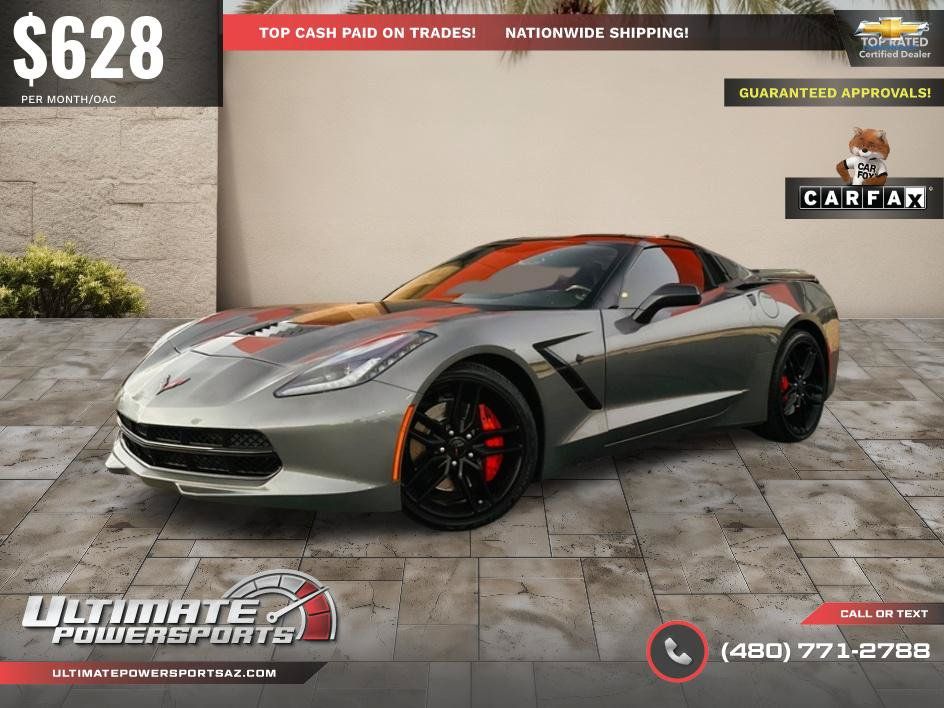 Used 2016 Chevrolet Corvette Stingray Coupe w/ Carbon Flash Badge Package RWD image 60