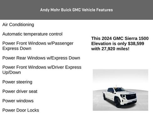 Used 2024 GMC Sierra 1500 Elevation w/ LPO, Elevation Black Package AWD/4WD image 8
