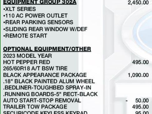 Used 2023 Ford Ranger XLT w/ Equipment Group 302A High image 3