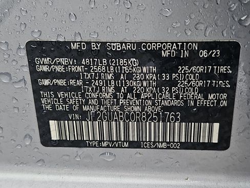 Certified 2024 Subaru Crosstrek 2.0i w/ Crosstrek Mirror Package image 16