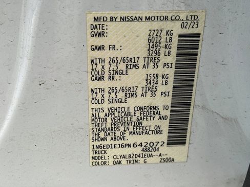 Used 2023 Nissan Frontier SV w/ Tow Package image 39