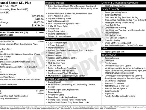 Used 2021 Hyundai Sonata SEL Plus w/ Preferred Accessory Package FWD image 2