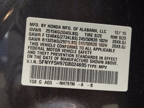 Used 2016 Honda Pilot Touring image 33