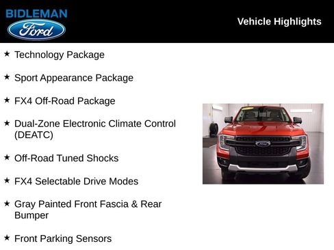 Used 2024 Ford Ranger XLT w/ Technology Package image 9