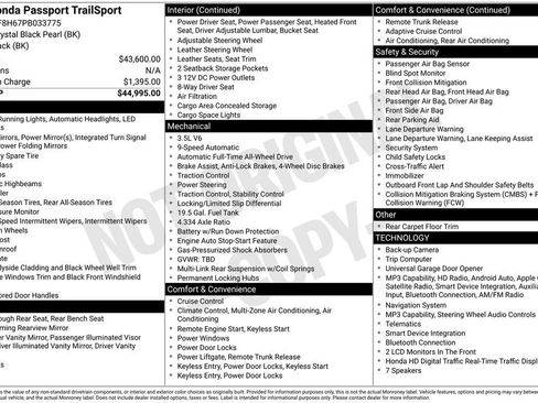 Used 2023 Honda Passport TrailSport image 3