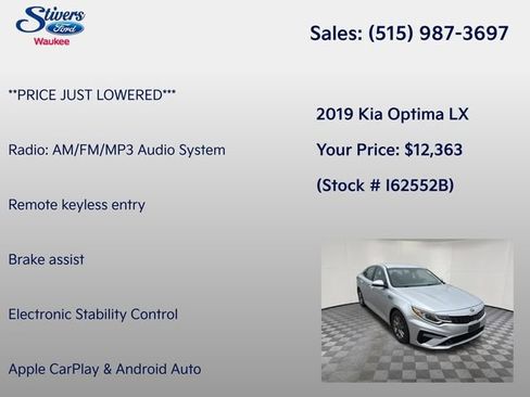 Used 2019 Kia Optima LX FWD image 8