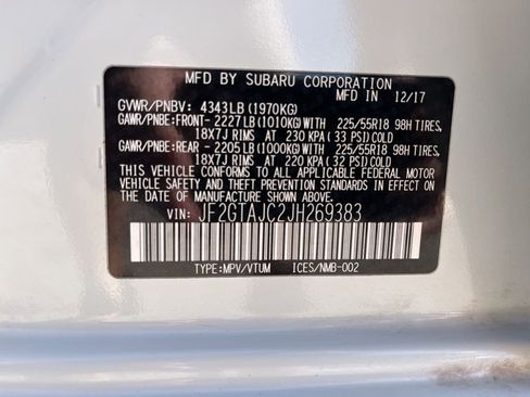 Used 2018 Subaru Crosstrek 2.0i Limited w/ Popular Package #2 image 11