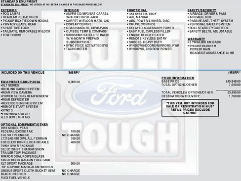 Used 2016 Ford F150 XLT w/ Equipment Group 302A Luxury image 7