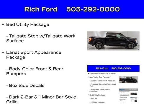 Certified 2023 Ford F150 Lariat w/ Max Trailer Tow Package AWD/4WD image 53