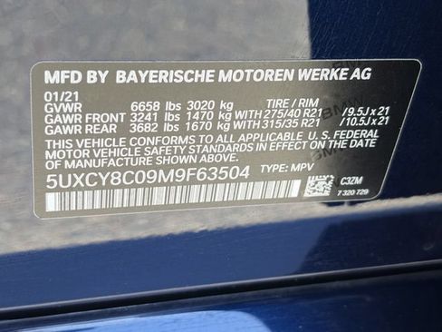 Used 2021 BMW X6 M50i w/ Executive Package AWD/4WD image 33