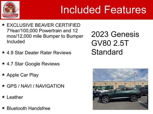 Used 2023 Genesis GV80 2.5T w/ Prestige Package AWD/4WD image 5
