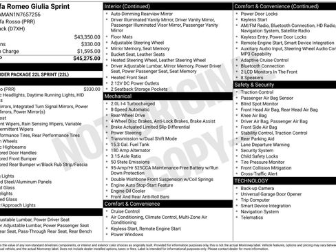 Used 2022 Alfa Romeo Giulia Sprint image 41