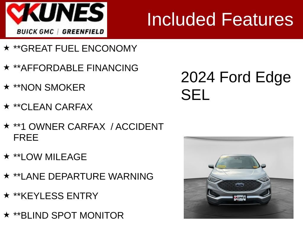 Used 2024 Ford Edge SEL AWD/4WD image 3