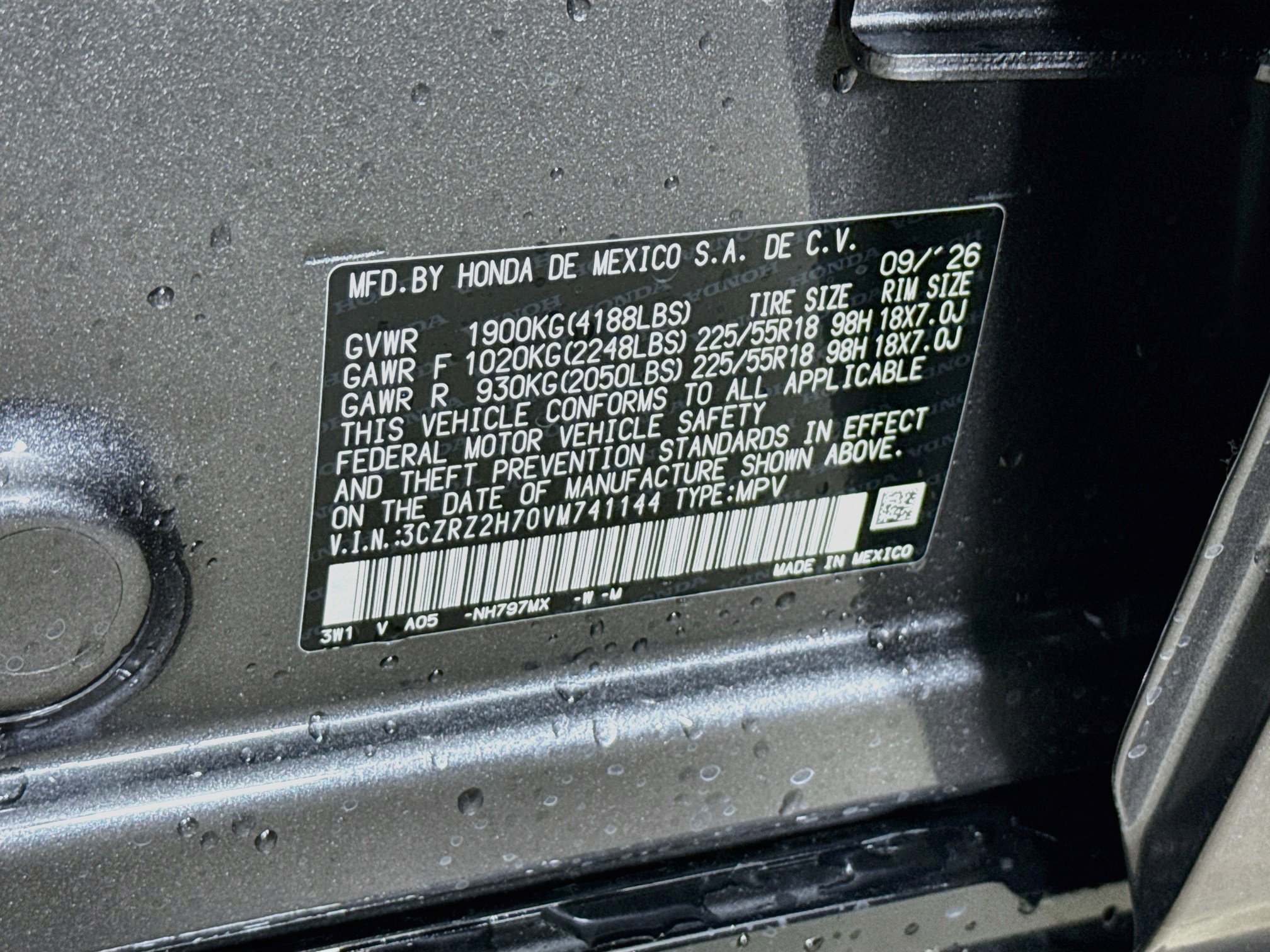 New 2027 Honda HR-V EX-L image 38