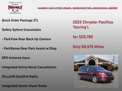 Used 2022 Chrysler Pacifica Touring-L image 5