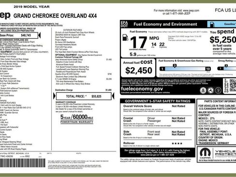 Used 2019 Jeep Grand Cherokee Overland image 27