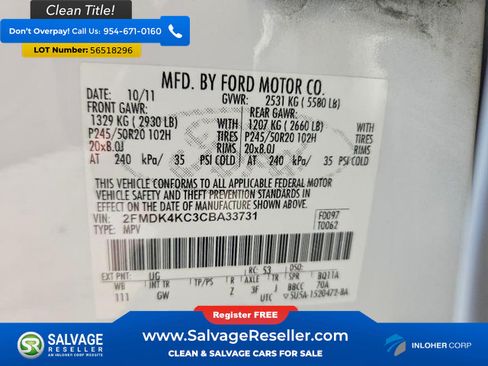 Used 2012 Ford Edge Limited AWD/4WD image 16