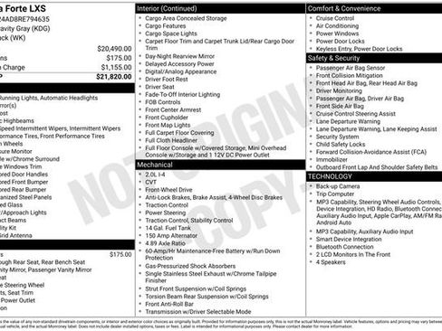 Used 2024 Kia Forte LXS FWD image 7