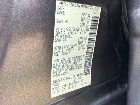Used 2016 Nissan Titan SV RWD image 45