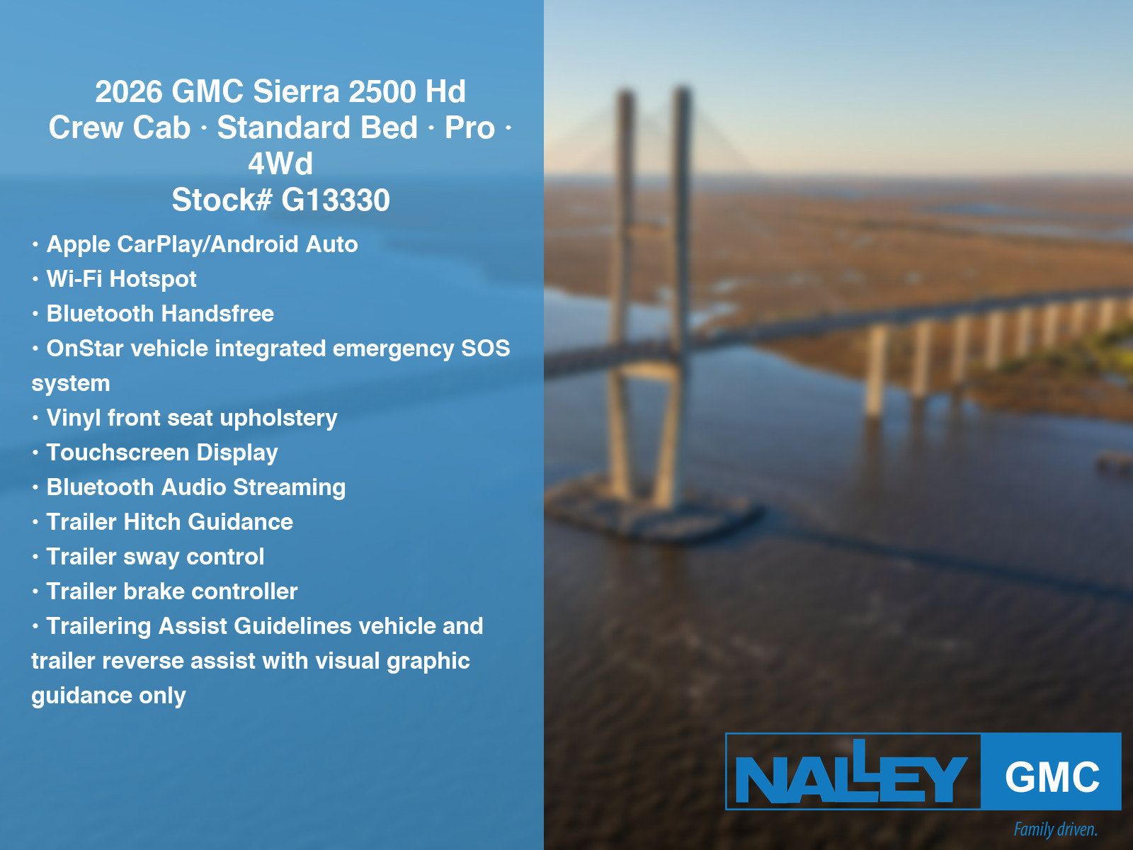 New 2026 GMC Sierra 2500 Pro w/ 1SA Pro Safety Plus Package AWD/4WD image 36