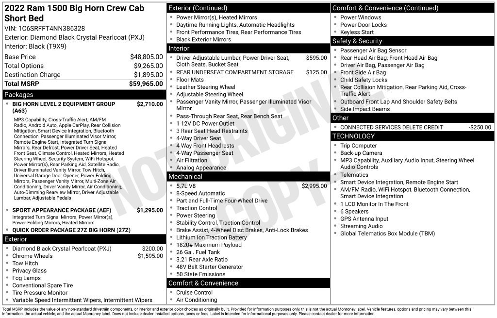 Used 2022 RAM 1500 Big Horn AWD/4WD image 7